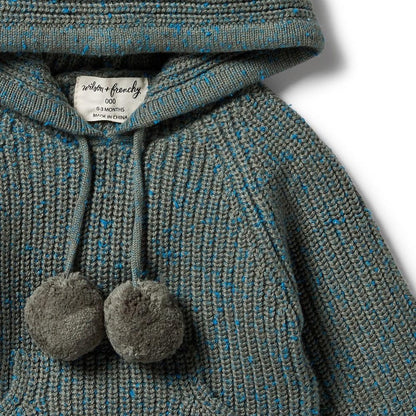 Green Knit Hoodie