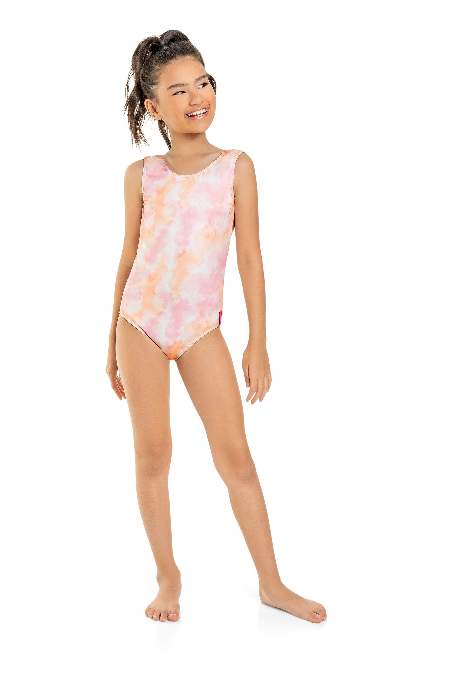 Peachy Tie Dye Swimsuit
