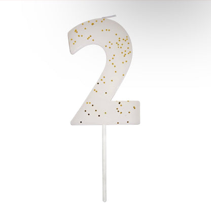 Number "Two" Candle