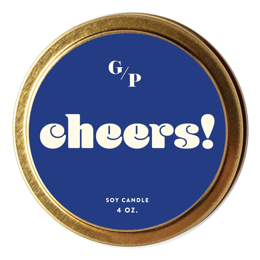 Cheers Candle Tin