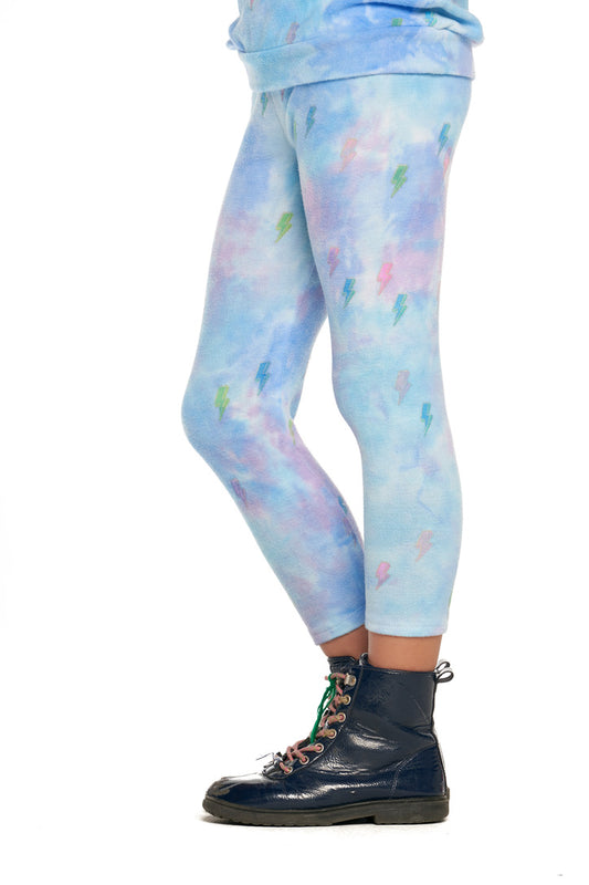 Tie Dye Bolts Hacci Leggings