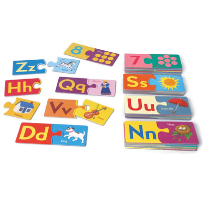 Alphabet & Numbers Puzzle Pairs