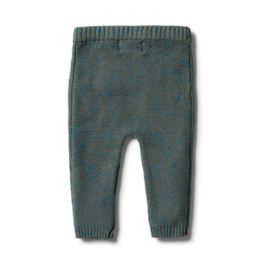 Green Knit Ottoman Leggings