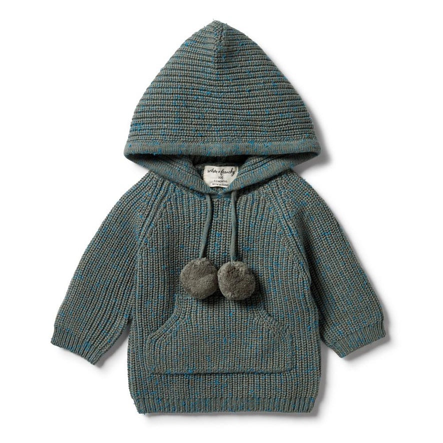 Green Knit Hoodie