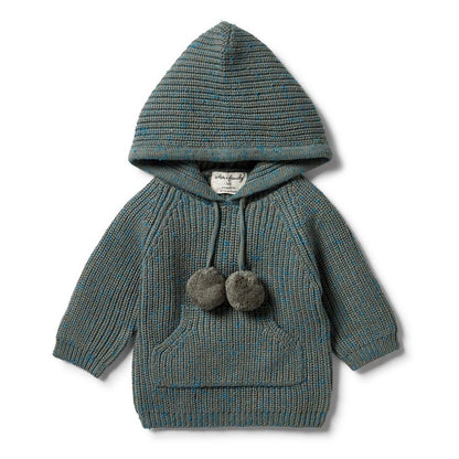 Green Knit Hoodie