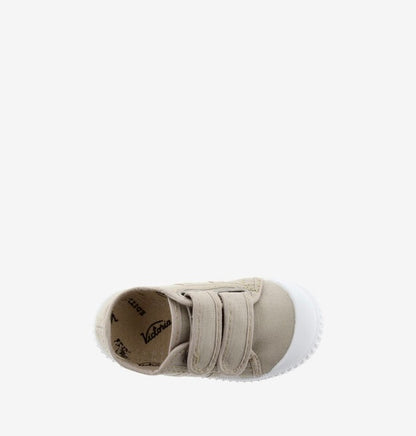 Beige Canvas Strap Sneaker