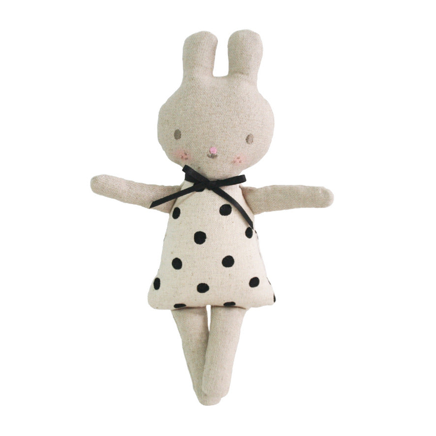 Polka Dot Bonnie Bunny Rattle