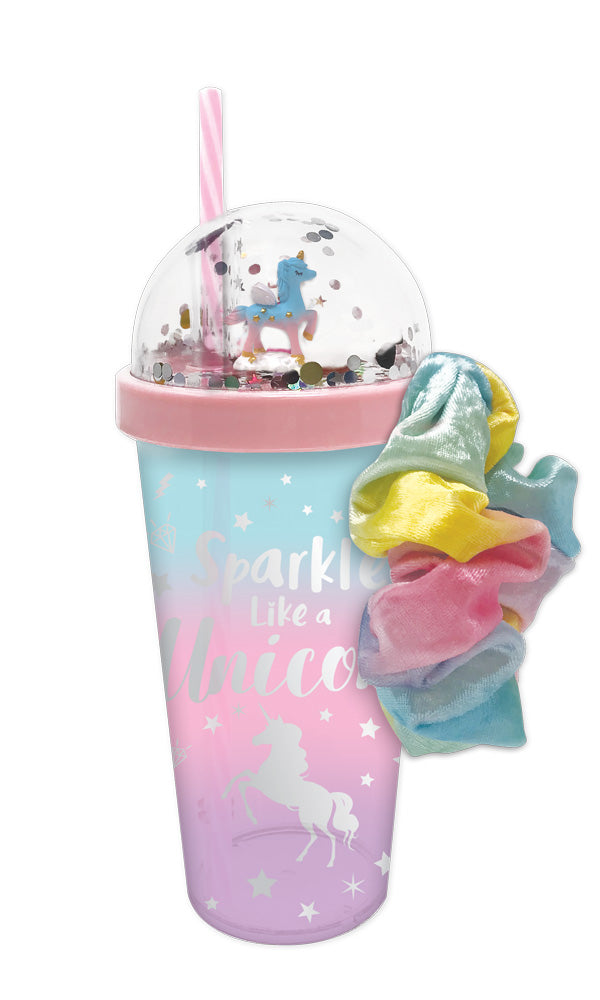 Unicorn Cup & Scrunchie Set