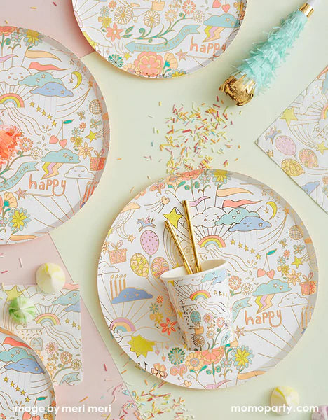 Happy Doodle Side Plates