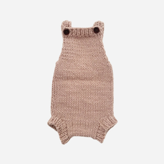 Pink Hand-Knit Romper