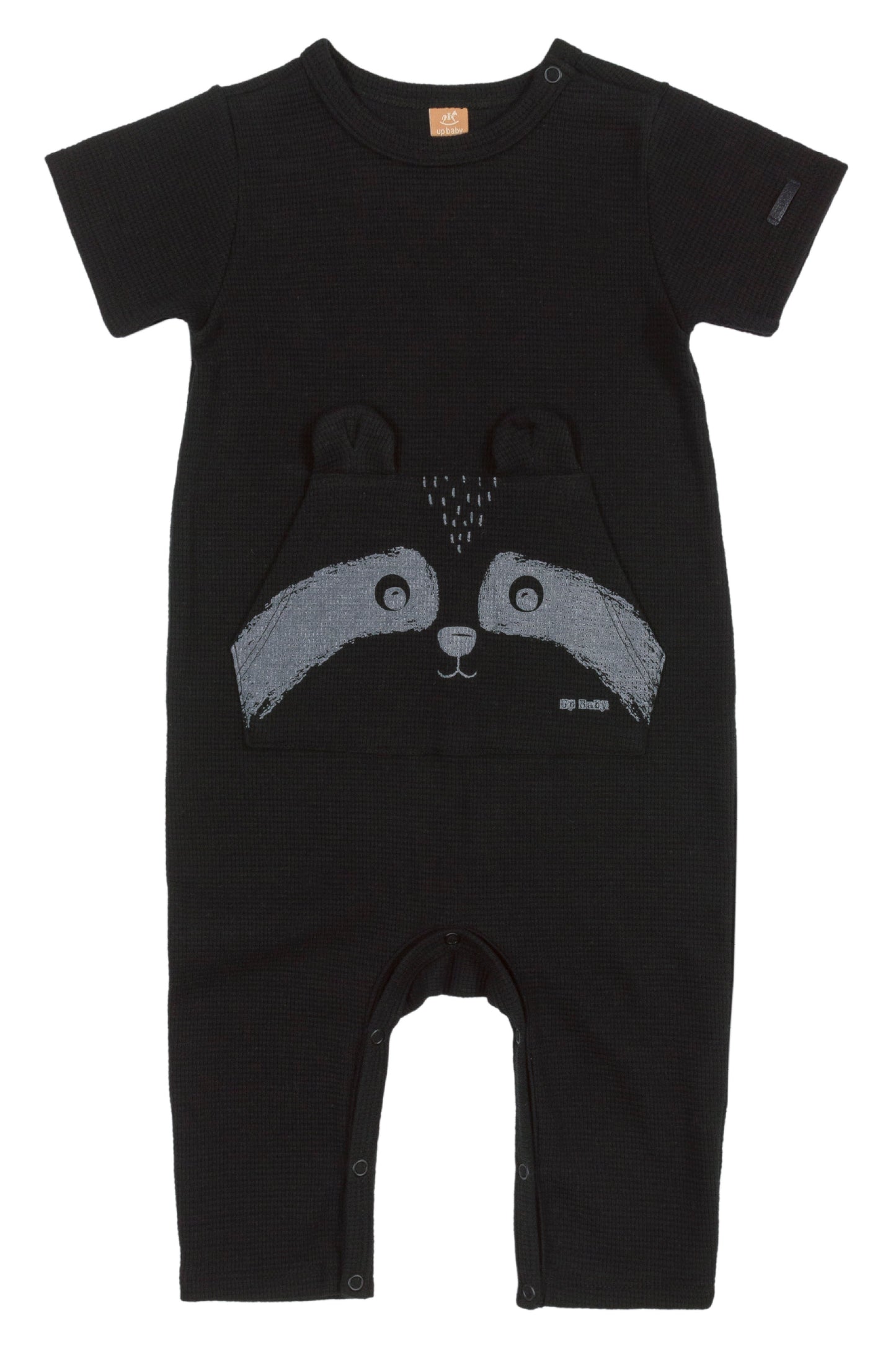 Black Raccoon Romper