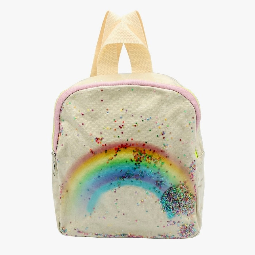 cream mini backpack Cream Rainbow Mini Backpack – Lukiee Lou
