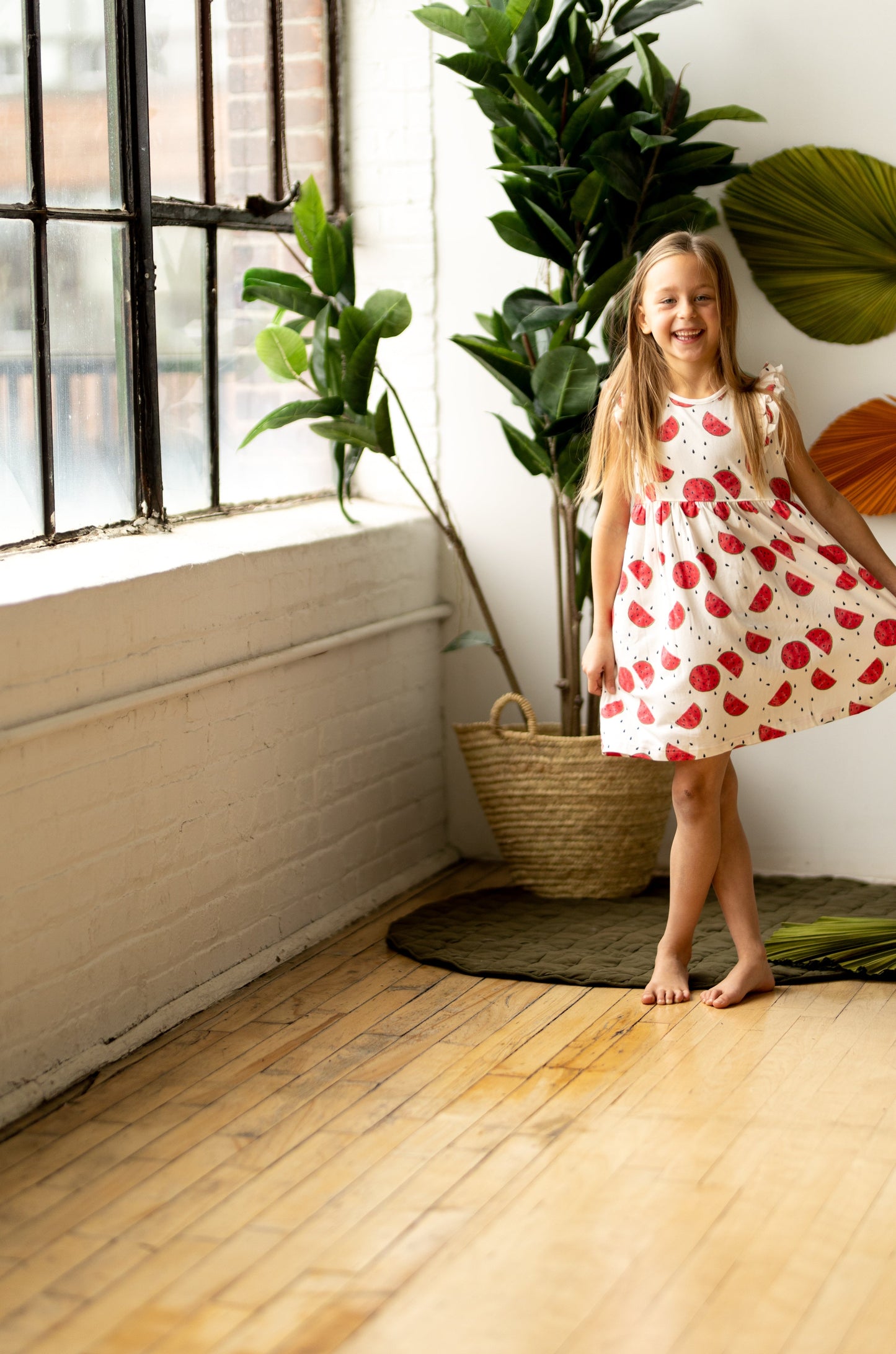 Watermelon Ruffle Dress