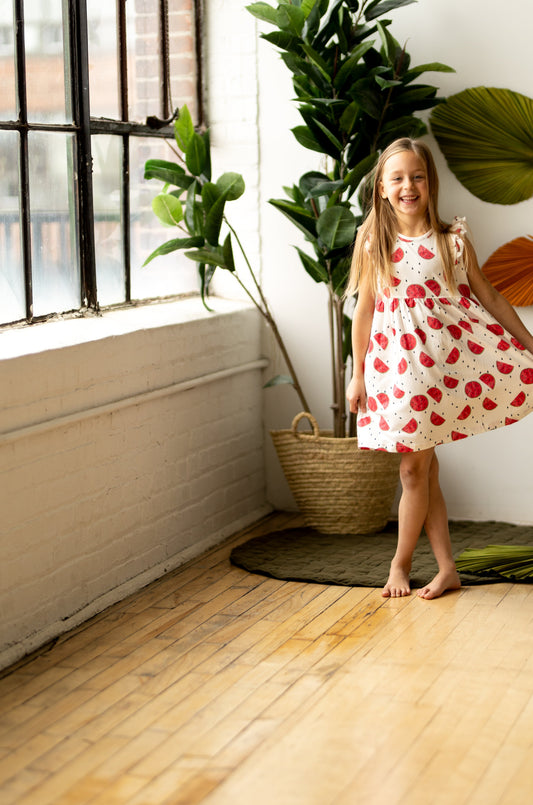 Watermelon Ruffle Dress