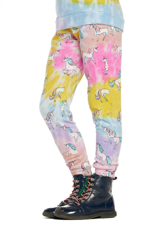 Tie Dye Reflected Unicorn Hacci Sweatpants