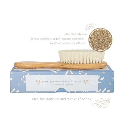 Wooden Baby Goat Hair Brush