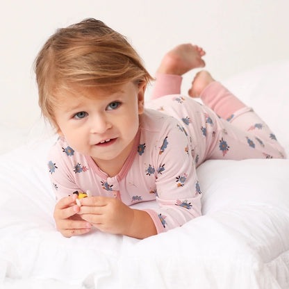 Tiny Blooms Zip Romper