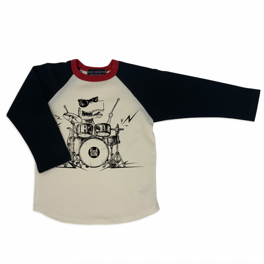 Rockin' Dino Baseball Tee