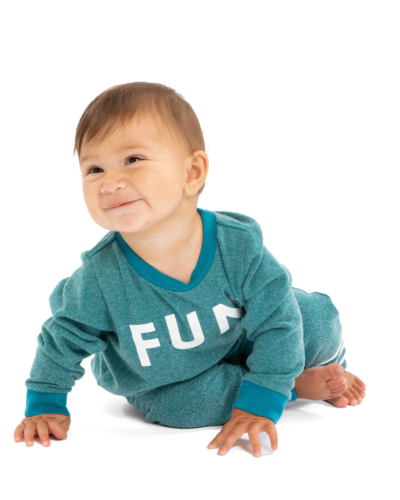Teal Baby Hacci Jogger