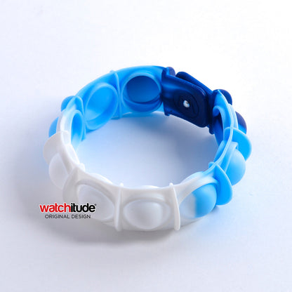 Ombré Blue POP'd Bracelet Popping Toy