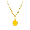Yellow Happy Face Necklace