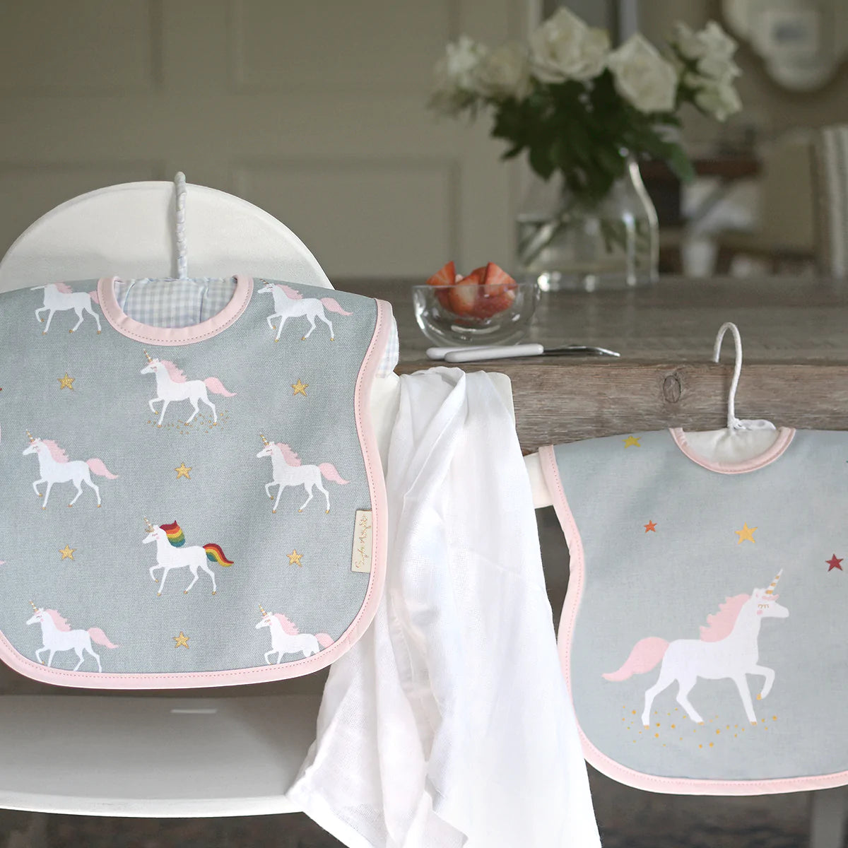 Unicorn Bib Set