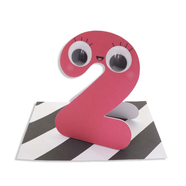 Googly-Eyed 2nd Birthday Card