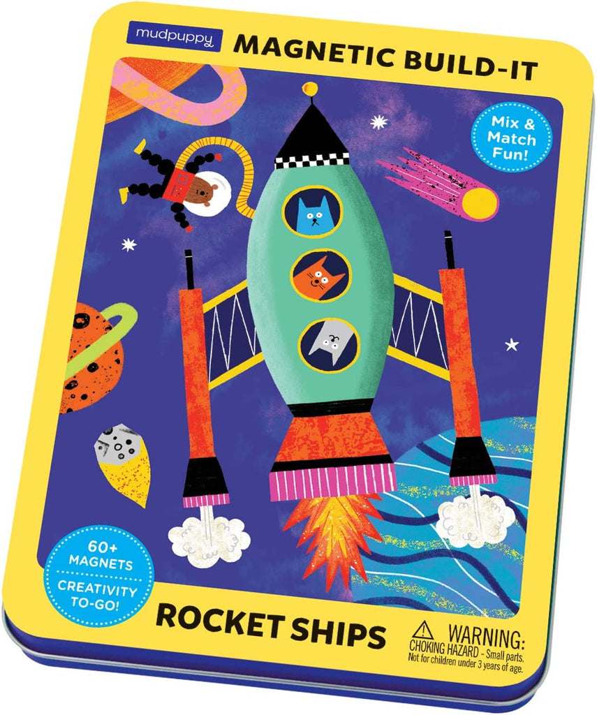 Rocket Ships Magnetic Build-it Game