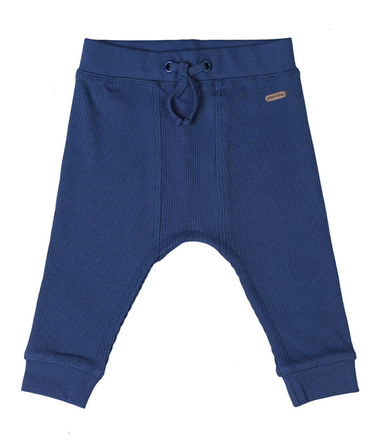 Dark Blue Ribbed Pants