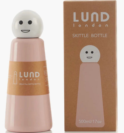Pink & White Large Smile Skittle Bottle