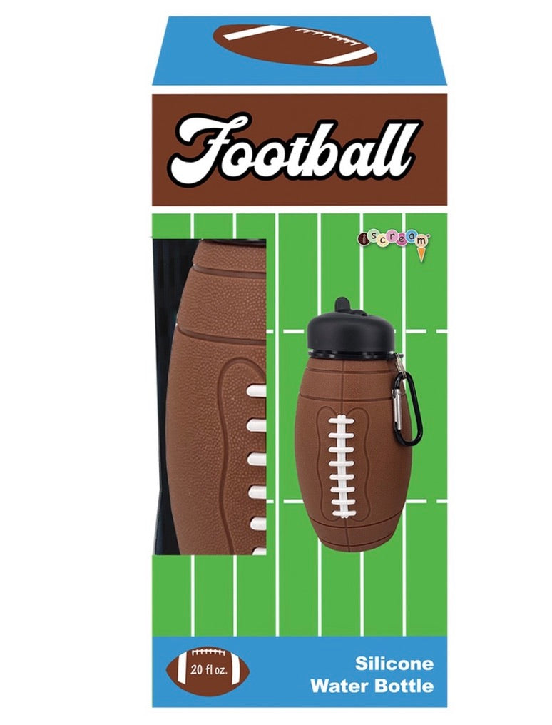 Iscream-Football Collapsable Water Bottle