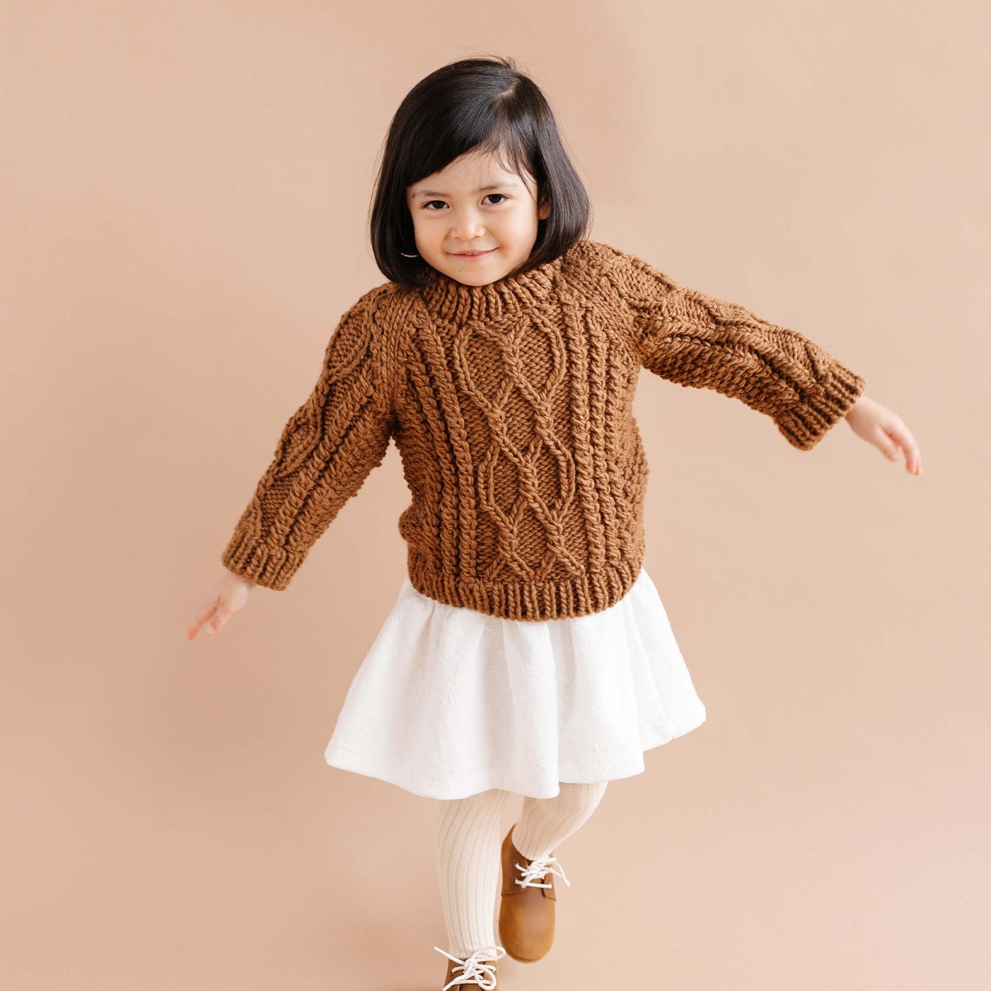 Walnut Fisherman Sweater