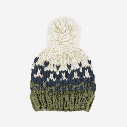 Olive & Blue Nell Stripe Hat