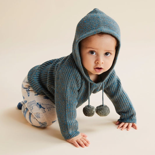 Green Knit Hoodie