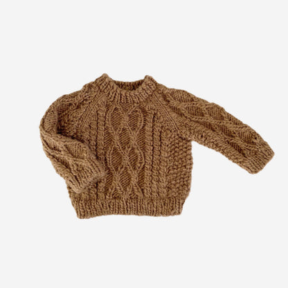Walnut Fisherman Sweater
