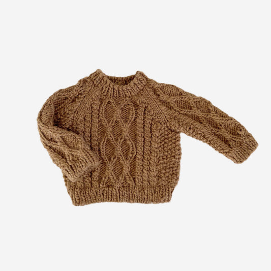 Walnut Fisherman Sweater