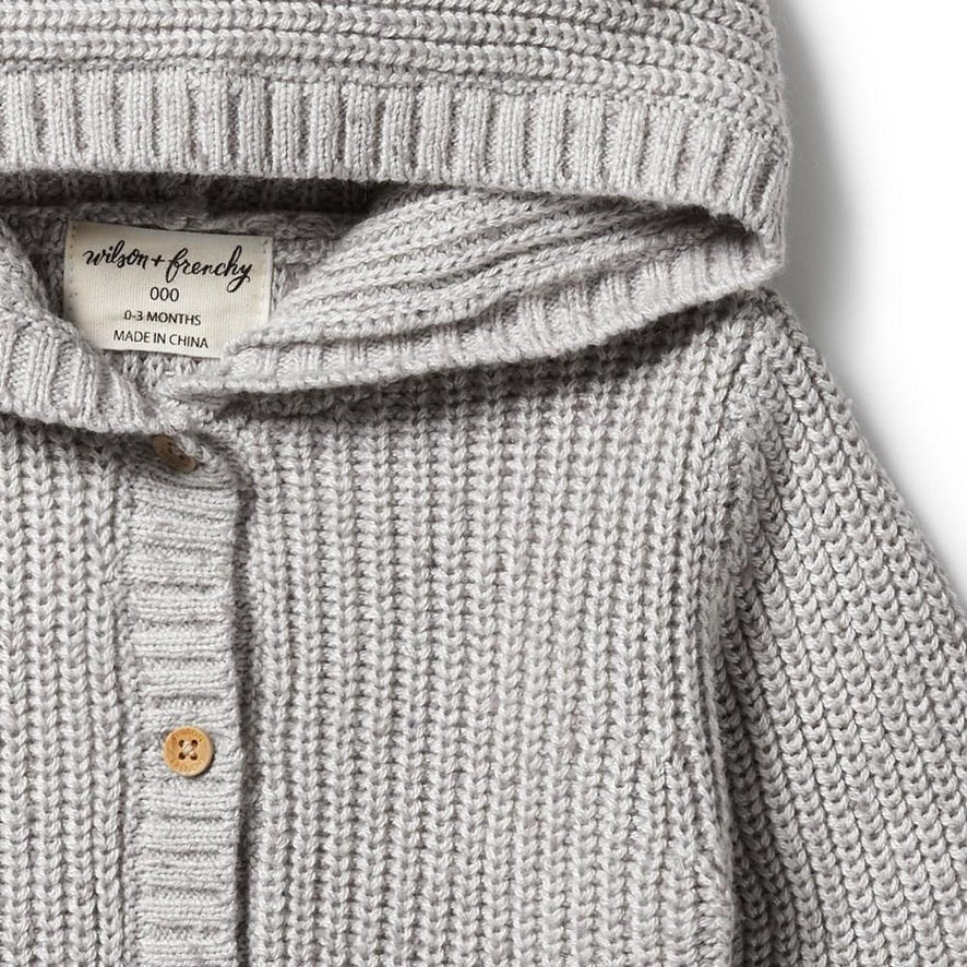 Glacier Grey Fleck Knit Jacket