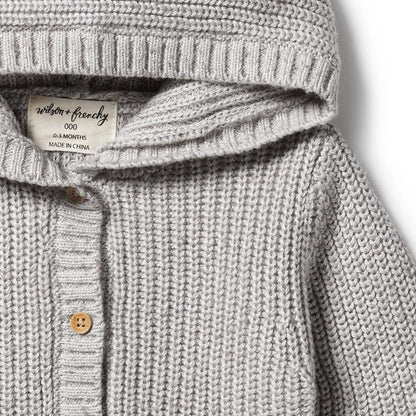 Glacier Grey Fleck Knit Jacket