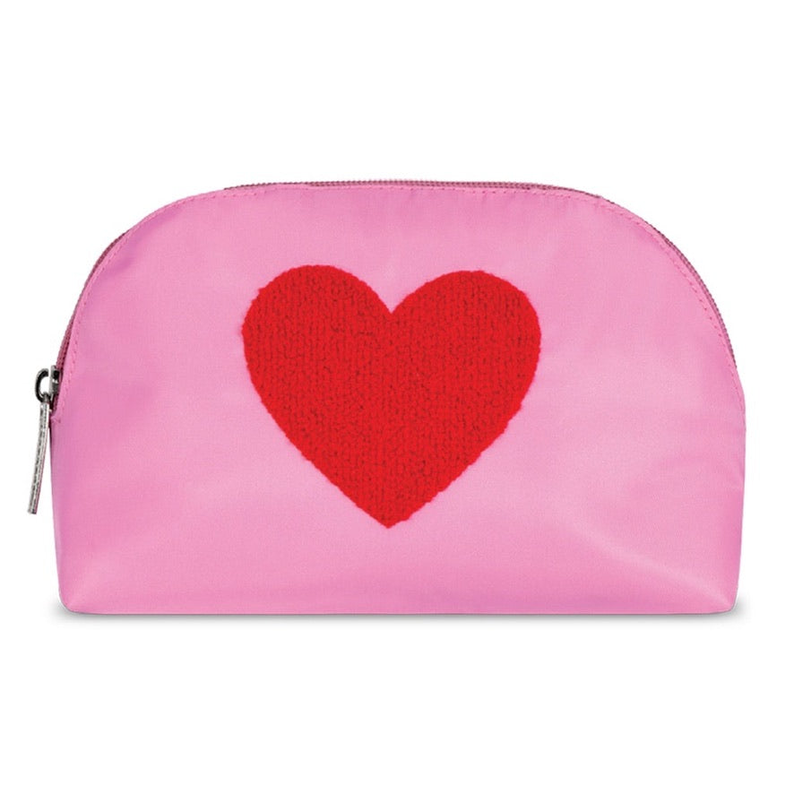 Heart Oval Cosmetic Bag