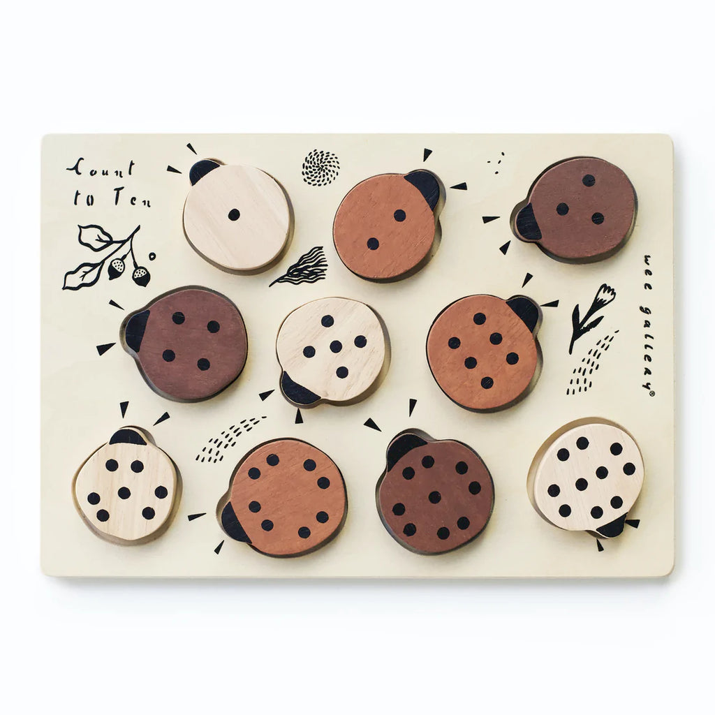 Ladybugs Wooden Tray Puzzle