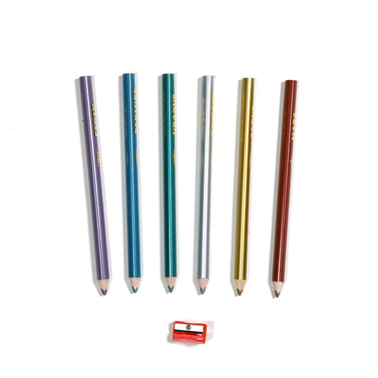 Silver Robots Jumbo Metallic Pencils