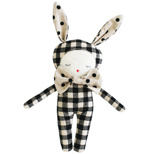 Black Checkered Bunny