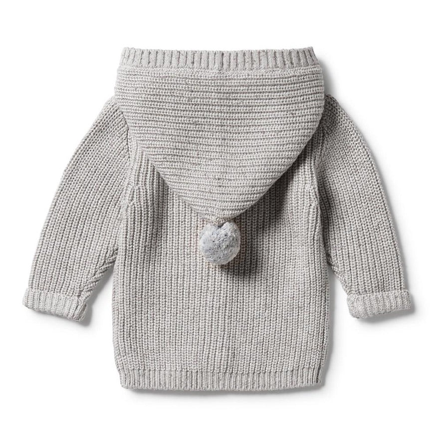 Glacier Grey Fleck Knit Jacket
