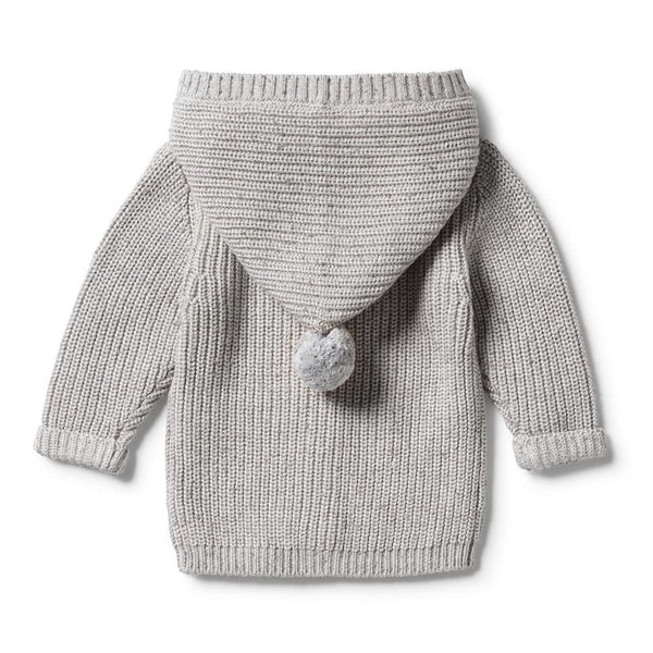Glacier Grey Fleck Knit Jacket