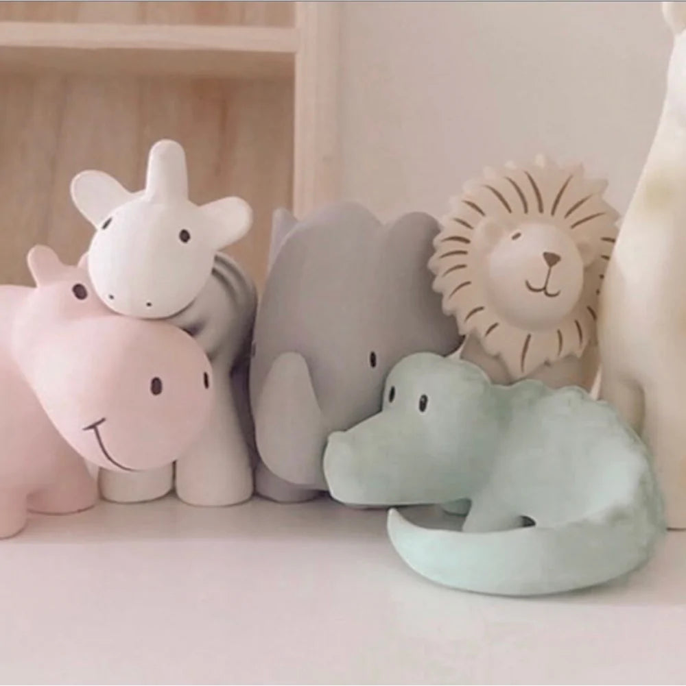 Hippo Organic Rattle, Teether & Bath Toy