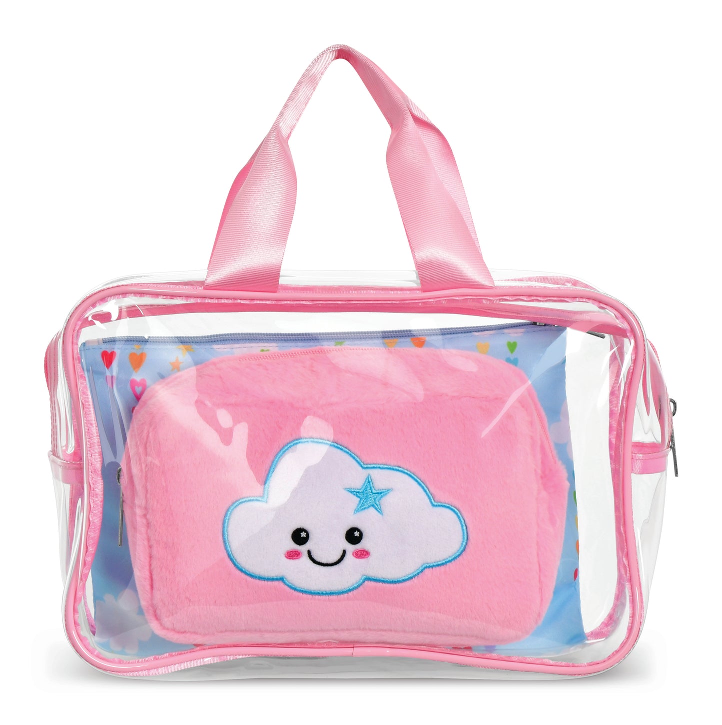 Cheerful Cloud Cosmetic Bag Trio