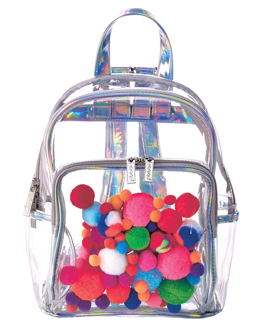 Pom Pom Clear Backpack