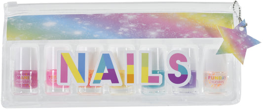 Days of the Week Confetti Nail Polish