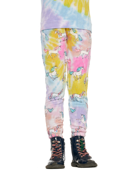 Tie Dye Reflected Unicorn Hacci Sweatpants