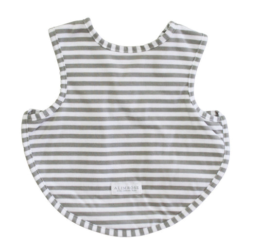 Gray Striped Bib
